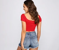 Sweet And Simple Crop Top