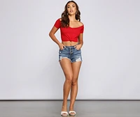 Sweet And Simple Crop Top