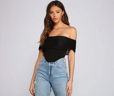 Picture Perfect Off The Shoulder Bustier