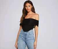 Picture Perfect Off The Shoulder Bustier