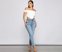 Picture Perfect Off The Shoulder Bustier