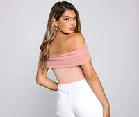 Picture Perfect Off The Shoulder Bustier