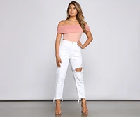 Picture Perfect Off The Shoulder Bustier