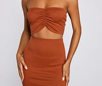 So Stunning Ruched Tube Top