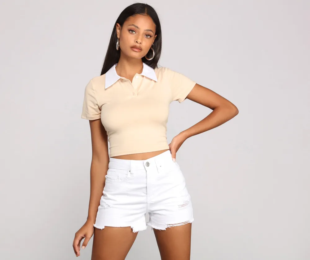 Preppy Crop Top 