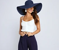 All The Deets Ruffled Crop Top