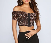 Fierce Vibes Corset Crop Top