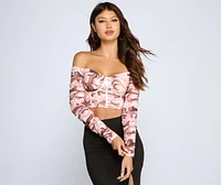 Stunning Vibes Corset Crop Top
