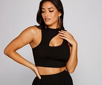 Vacay Vibes Cutout Crop Top