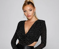 Lessons Luxe Heatstone Crop Top