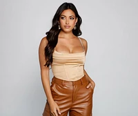 Gleam And Glow Rhinestone Bustier