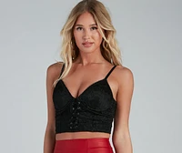 All About The Lace Crop Top
