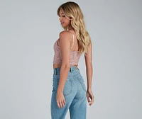 All About The Lace Crop Top