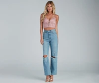 All About The Lace Crop Top