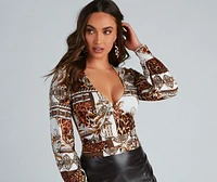 Major Leo Energy Wrap Top
