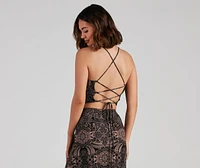 Bohemian Chic Lace Up Top