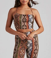 Boho Dreamer Printed Crop Top