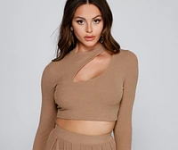 Make It Bold Cutout Crop Top