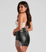 Let Me Shine Cowl Tie-Back Top