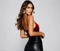 Velvet Dream Sleeveless Bodysuit