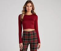 The Basic Crew Knit Top