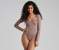 Simple And Chic Sweetheart Bodysuit