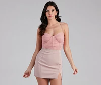 Stunning Style Moment Mesh Bustier