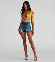 Bring The Trendy Vibes Mesh Bodysuit