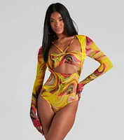 Bring The Trendy Vibes Mesh Bodysuit