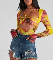Bring The Trendy Vibes Mesh Bodysuit
