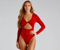 Trendy Twist-Front Bodysuit