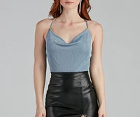 Simple And Sultry Slinky Knit Bodysuit