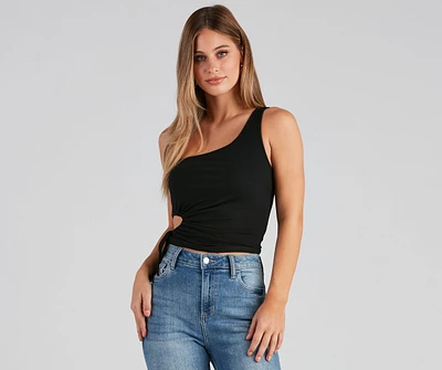 Always Needed Cutout Tank Top