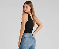 Always Needed Cutout Tank Top