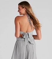 So Retro Halter Bandeau Top