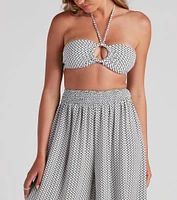 So Retro Halter Bandeau Top