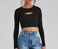 Simple Stunner Cropped Tank And Topper Set