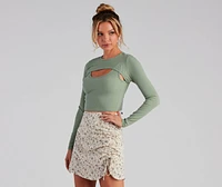 Simple Stunner Cropped Tank And Topper Set