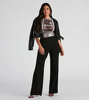 Keep It 100 Mesh Crop Tee