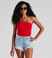 So Subtle One-Shoulder Tank Top