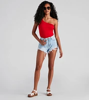So Subtle One-Shoulder Tank Top