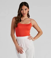 Strappy Open-Back Knit Bodysuit