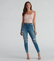 Stylish To Pieces Cutout Tank Top