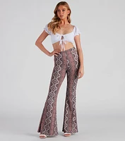 Such A Flirt Eyelet Tie Front Top