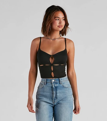 Just A Slice Cutout Crop Top
