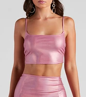 Fantasy Fairy Holographic Crop Top