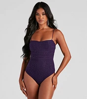 See Me Sparkle Mesh Bodysuit