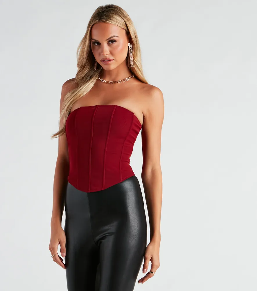 Windsor Hot Stuff Strapless Mesh Bustier