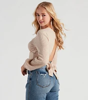 Darling Waffle Knit Crop Top