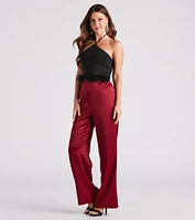Vibe Marabou Halter Crop Top